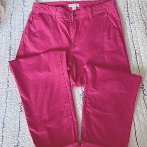 🎀 3 for $25 Bright Pink Joe Fresh Casual Chino Size 12 EUC